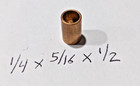 Oilite Bushing Bronze New 1 4 Id X 5 16 Od X 1 2 Brass Bearing Insert Motor B81
