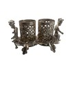 Vintage Sam Fink Filigree Ormolu Hollywood Regency Vanity Lipstick Holder Cherub