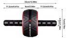 Ab Roller Wheel Abdominal Fitness Gym Exercise Equipment   Free Shipping                      