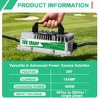 36v 18a Golf Cart Battery Charger Crowfoot Plug For Ezgo Club Car Yamaha Cart
