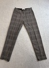 Zara Kids Girls Black White Check Pattern Leggings Pants Size 11 12