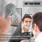 Shower Mirror For Shaving Bathroom Mirror With Razor Holder And Squeegee