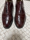 Vintage Johnston Murphy Aristocraft Wingtip Oxford Burgundy 7 5 D b Usa Dress
