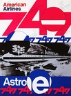 1970s American Airlines 747 Astroliner Vintage Travel Poster Wall Art