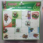 New Rare Y2k 2000s Scooby-doo  Disney  Bob The Builder Xmas Peel Stick Gift Tags