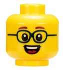       new Lego Male Guy Boy Man Minifig Minifigure Head People Face Glasses