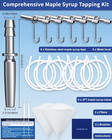 22-piece Maple Syrup Tapping Kit With 6 Stainless Steel Spouts And Tools
