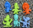 Vintage Toy Lot 6 Cereal Premium Mexican Daffy Dogs Shepherd Tinykins Figures