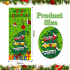Merry Christmas Decorations Tree Santa Grinch Whoville Door Cover Banner 30x70 