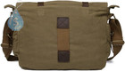 Vintage Military Leather Canvas Laptop Bag Messenger Bags Medium