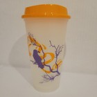 Starbucks Halloween 6 Reusable Glow In The Dark 16 Oz Hot Cups With Lids