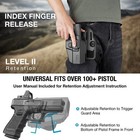 Level Ii Tactical Drop Leg Holster universal Leg Holster Fits 100  Pistols Glock