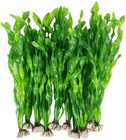 5 10pcs Artificial Fish Tank Plants Tall Plastic Seaweed Decorations