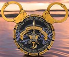     u s  Secret Service Disneyland Anaheim Office Gold Black Mickey Challenge Coin