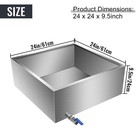 Maple Syrup Evaporator Pan 24x24x9 5 Inch  Stainless Steel Syrup Evaporator