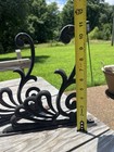 Vintage Set Of Cast Iron Garden Corner Brace Bracket Corbels Plant Hanger 12   