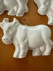 Vintage Ceramic Cow   Bull Molds   Wall Decor Made In Japan