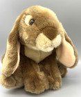 Animal Alley Plush Bunny Rabbit Lop Ear Tan Brown Toys R Us Stuffed Stuffy Vtg