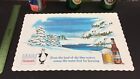 1960 s Hamm s Beer Paper Place Mat Bear Bottle Top Can Sign Flat Cone Sign Ale