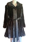 Women s Vintage Mink Leather Fur Jacket Coat 1960 s 1970 s