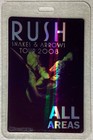     special Package Listing- 3 Rarer Rush Tour Laminate Passes - Don   t Pay  100     