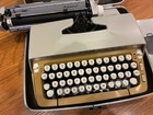Vintage Singer Professional Portable Typewriter Model T-65 - Works W Case   Key