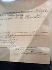 Antique 1881 Hays County Texas Court Summons Signed By Sheriff Barber