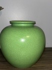 Japanese Porcelain Jar Green Crackle Glaze Ware Vase Excellent Condition