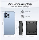  Voice Amplifier Microphone Headset  3 Hours Quick Charging And Up Black