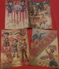 Set Of 16 Large 4th Of July Vintage Patriotic Set   3 Old Postcard Images