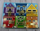 Melissa Doug Latches wooden Activity Board educational Activity Board  Dexterity