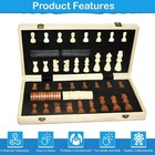 Chess Set  15 x15  Folding Magnetic Wooden Standard Chess Game Board