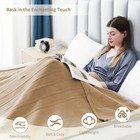 Electric Heated Blanket Full Size Full 72  X 84    Light Brown 