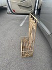 Large Heavy Wrought Iron Metal Wall Hanging Basket Planter