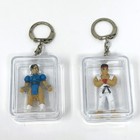1992 Vintage Street Fighter Ii Lot Of  7  Mini Figurine Keychains Capcom Placo