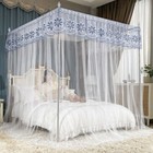 Bed Canopy Anti Mosquito Bed Netting Embroidered Valances With Frames Queen King