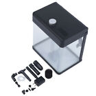 1 5 Gallon Aquarium Kit Fish Tank Black Low Noise Bedroom Desktop Fish Tank 5v