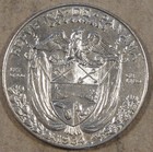 Panama 1934 Half Balboa Lustrous Dipped Au