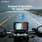 5 Inch Motorcycle Carplay Android Auto Screen  Ip67 Waterproof Moto Touchscreen