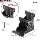 8pc Fold Bracket For Table Bed Leg Feet self-lock Hinge Pack Of 8  Black