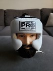 Vintage Pro Boxing Supplies White Boxing Headgear Size Large - Good Clean Cond  