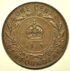 Mw27417 Canada Newfoundland  Cent 1919 C George V Km 16