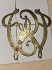 Vintage George Washington Cypher Brass Trivet Monogram 10-13 Colonial Decor