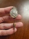 Vintage 1953 Queen Elizabeth Ii Coronation Stick Pin Portrait Lapel Hatpin