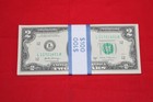 50 Two Dollar Uncirculated Nice Crisp 2017a Bills  2 Notes In Sequential Order