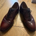 Vintage Johnston   Murphy Aristocraft Burgundy Leather Cap Toe Oxford Mens 10 5