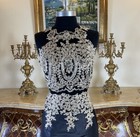 Women s Special Occasion Formal Gold Embroidery Long Evening Gown Prom Dress