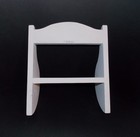 Wall Mount Wood Display Spice Rack White Shelf Farmhouse Cottage Style