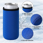 5 Pcs Insulated Slim Can Sleeve  Reusable Skinny Tall Can Cooler Sleeves