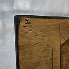 Vintage Sailboat Wood Wall Art  Artist Signed  7 75x10x0 75 In  